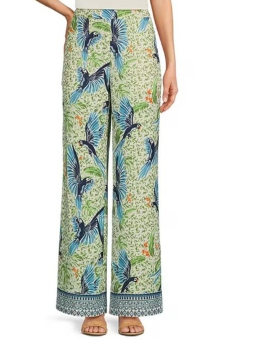 Alex Marie Women's Emerald Shores Women's Flowy Loose Pants Size Large